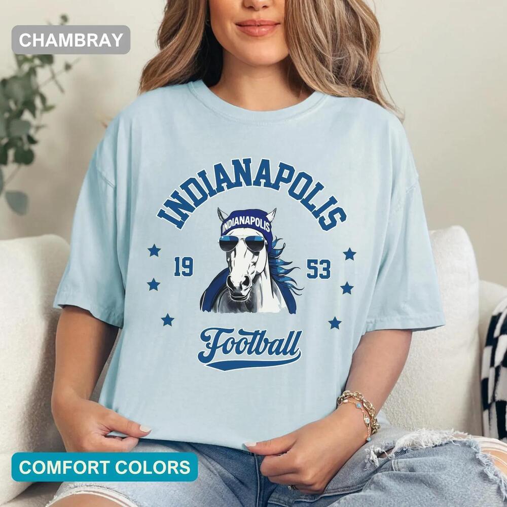 Indianapolis Football T-Shirt Colt S Tee Game Day Fan Gift Shirt